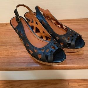 Brand new cork wedge style sandals